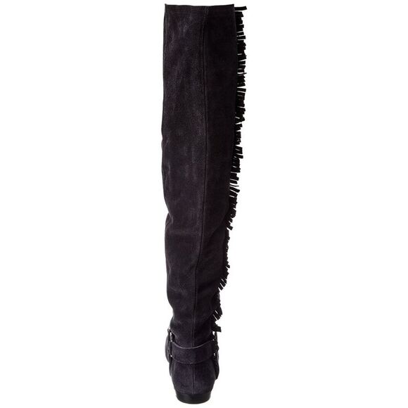 Isabel Marant Selize Suede Knee-High Boot, Black - Picture 3 of 5